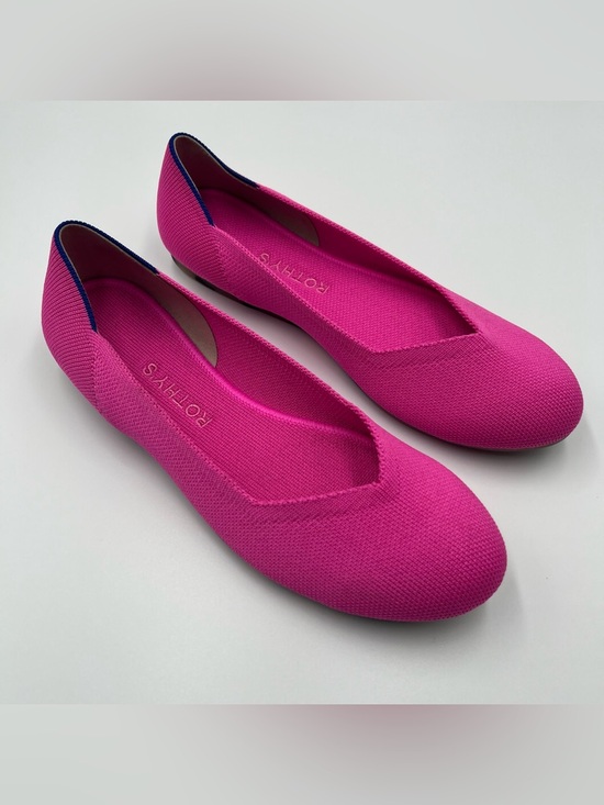 Rothy's The Flat Women's Slip-On Shoes Dragon Fruit Sz 8 - Picture 2 of 8